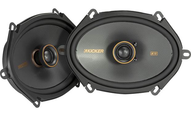 Kicker 47KSC6804 KSC680 6x8-Inch (160x200mm) Coaxial Speakers w/ .75-Inch (20mm) tweeters, 4-Ohm - Bass Electronics