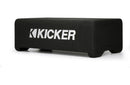 Kicker 48CDF104 Comp Series sealed down-firing enclosure with 10" 4-ohm subwoofer