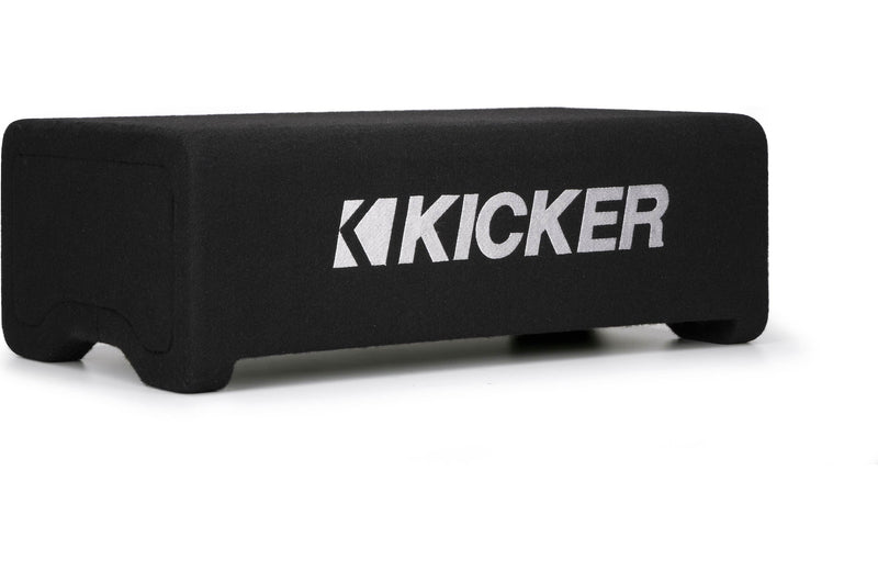 Kicker 48CDF104 Comp Series sealed down-firing enclosure with 10" 4-ohm subwoofer