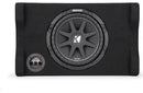 Kicker 48CDF104 Comp Series sealed down-firing enclosure with 10" 4-ohm subwoofer
