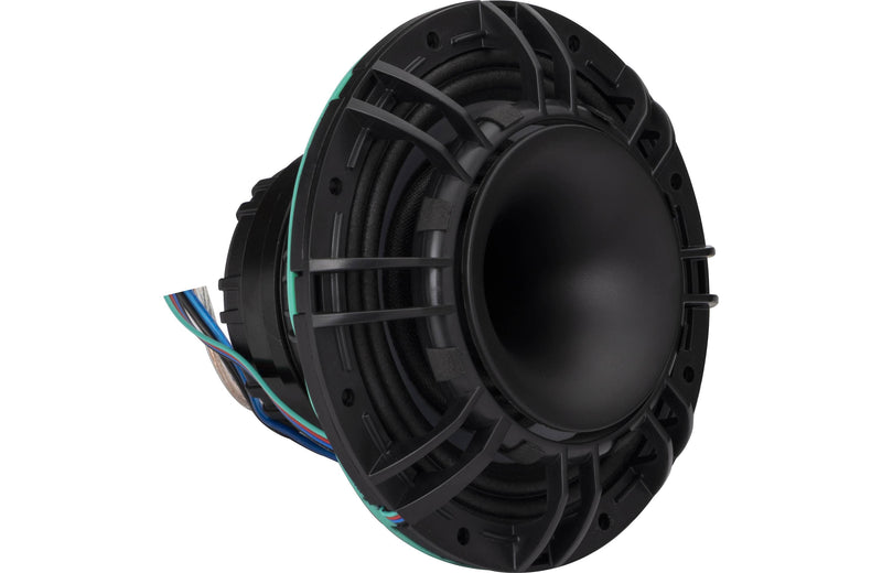 Kicker 48KMXL84 8" marine speakers with white and grey grilles