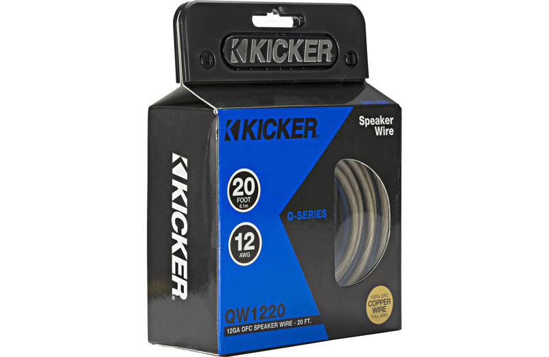 Kicker 46QW1220 Q-Series Speaker Wire, 12ga, 20ft - Bass Electronics