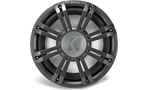 Kicker 45KMG10C KMG10 10-Inch (25cm) Grille for KM10 and KMF10 Subwoofer, LED, Charcoal - Bass Electronics