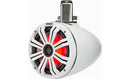 Kicker 45KMTC8W KMTC8 (200mm) Loaded Marine Cans with 45KM84L speaker pair; white grill on white can - Bass Electronics