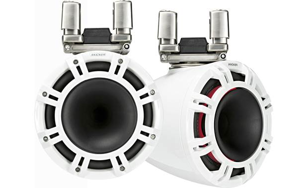 Kicker 44KMTC114W KMTC11 11-Inch (280mm) Horn-Loaded Tower System, Pair, 4-Ohm, WHITE - Bass Electronics