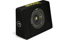 Kicker 44TCWC102 CompC 10-Inch (25cm) Sub in Thin Profile Enclosure, 2-Ohm, 300W - Bass Electronics