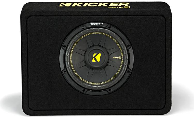 Kicker CompC 44TCWC104 Ported truck enclosure with one CompC 10" 4-ohm subwoofer