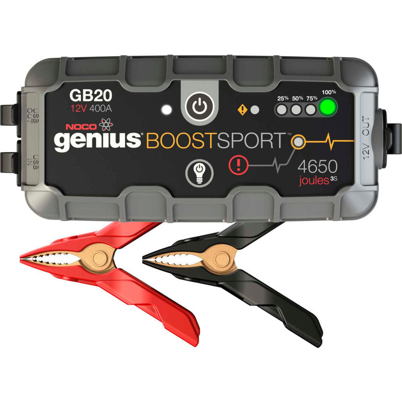 NOCO Genius Boost Sport GB20 Jump Starter & Power Pack, 400A - Bass Electronics