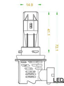 M3 Led Headlight Kit 120w 6000k 16800 Lumens - Bass Electronics
