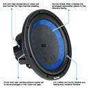 Hifonics HAW12D4 12 inch 1200 watts subwoofer - Bass Electronics