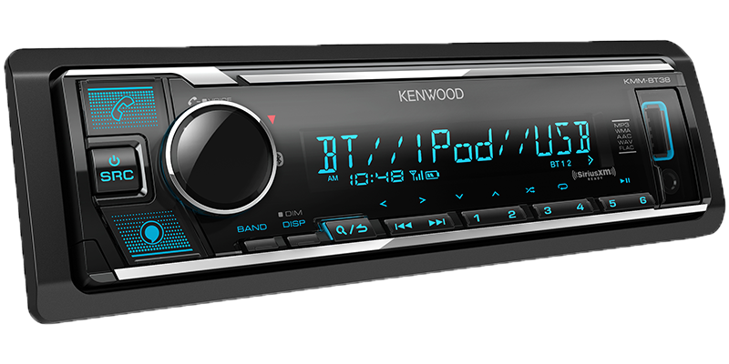 Kenwood KMM-BT38 Digital Media Receiver with Bluetooth (does not play CDs) - Bass Electronics