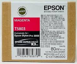 Epson T5803 UltraChrome K3 Magenta Cartridge Ink - Bass Electronics