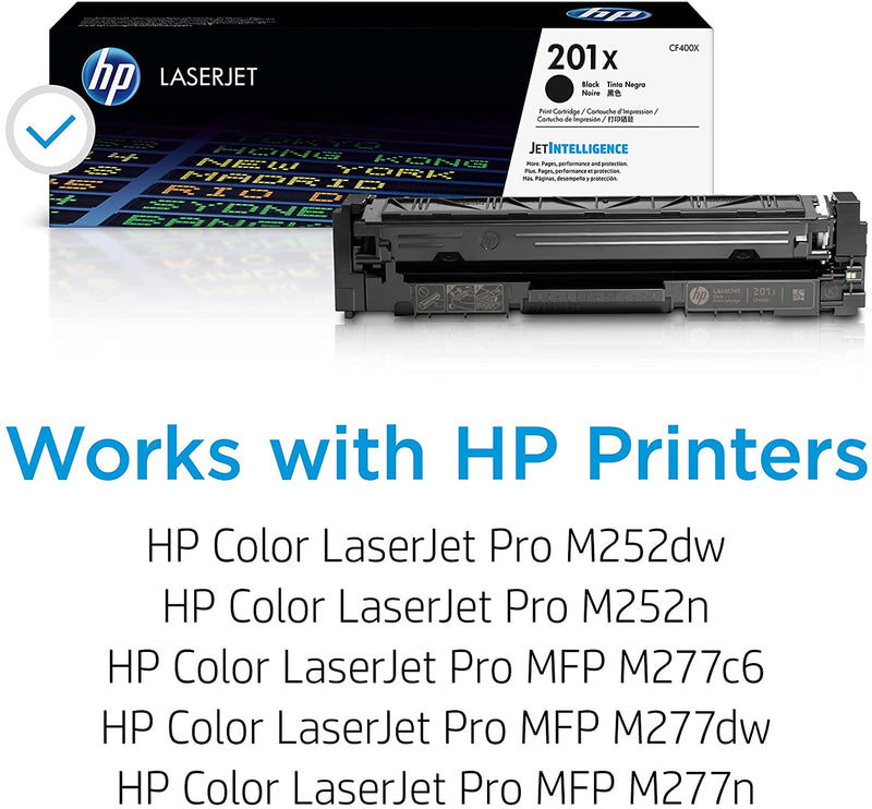 HP 201X (CF400X) Black High Yield Original LaserJet Toner Cartridge - Bass Electronics