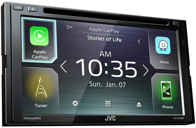JVC KW-V830BT 6.8" DVD Receiver Apple Car Play & Android Auto - Bass Electronics