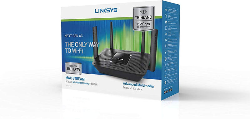 Linksys EA8300-CA Wi-Fi Tri-Band Router - Bass Electronics