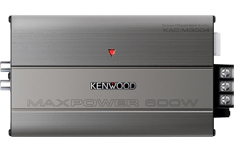 Kenwood KAC-M3004 Compact 4-channel car amplifier — 50 watts RMS x 4 (New Stock) - Bass Electronics