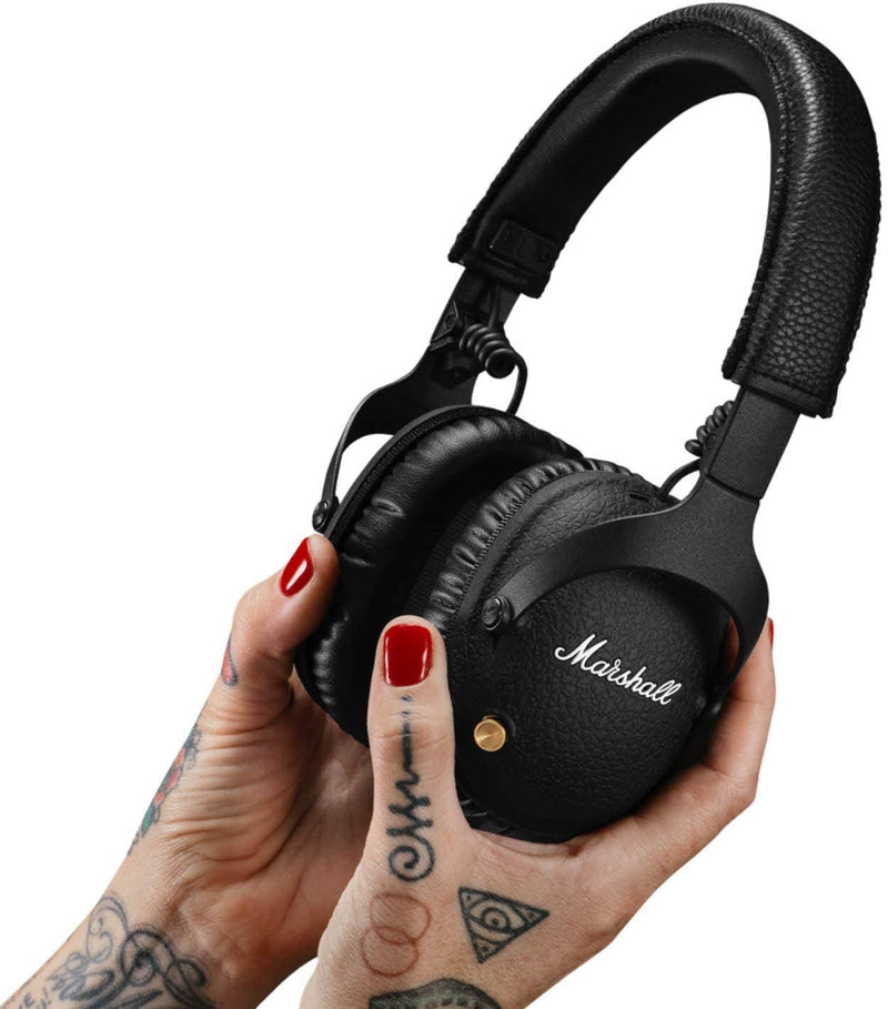 Marshall Monitor II Over-Ear Noise Cancelling Bluetooth Headphones - Black - Bass Electronics