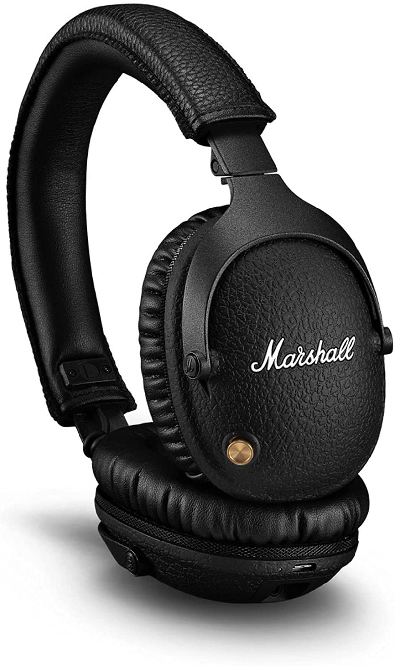 Marshall Monitor II Over-Ear Noise Cancelling Bluetooth Headphones - Black - Bass Electronics