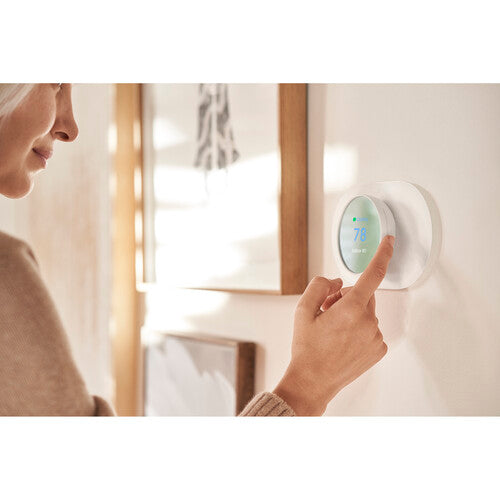 Google Nest Wi-Fi Smart Thermostat - Snow - Bass Electronics