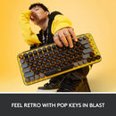 Logitech POP Keys Bluetooth Mechanical Keyboard - Yellow/Black - English - Bass Electronics