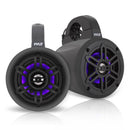 Pyle PLMRLEWB46B Marine Wakeboard Tower Speaker with Built-in LED Lights - Bass Electronics