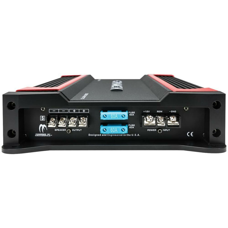 Crunch PZ-5020.1D 5000W Max (2500W RMS) Powerzone Series 1 ohm Stable Monoblock Class D Amplifier w/ Bass Knob Included - Bass Electronics