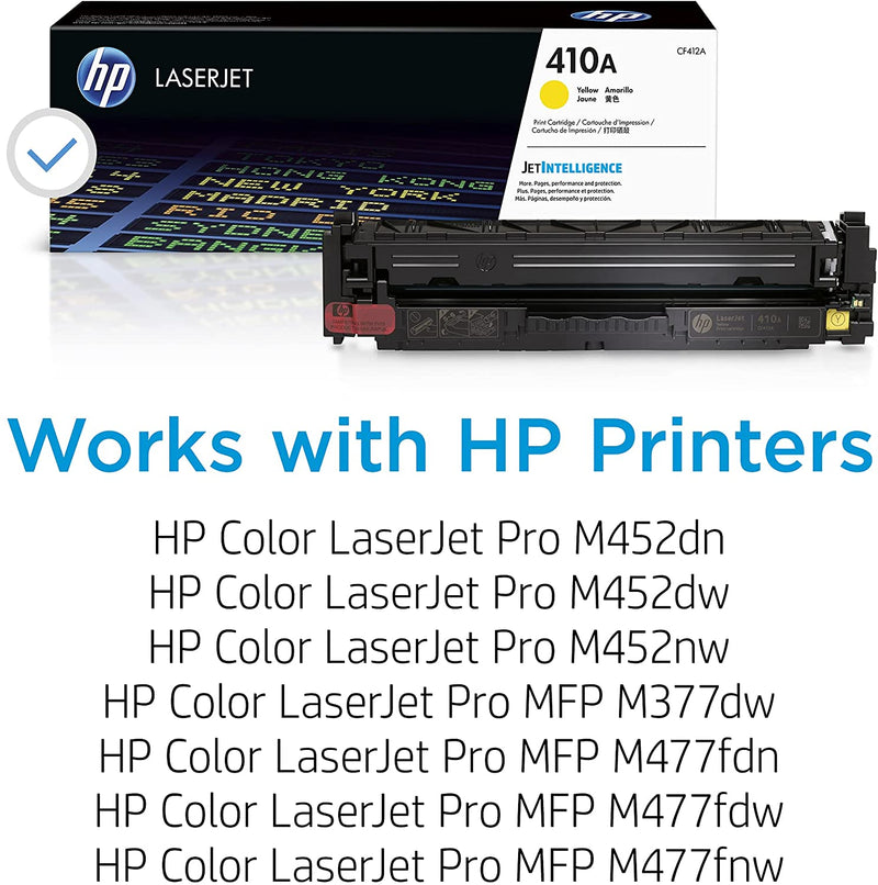 HP 410A (CF412A) Yellow Original Toner Cartridge - Bass Electronics