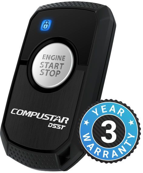 FIRSTECH - Compustar Pro 10,000' Range, 2X 2 Way, 1 Button Remotes RF-P2WR3-SS - Bass Electronics
