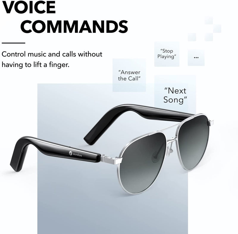 Soundcore by Anker Frames Tour Bluetooth Audio Sunglasses - Black