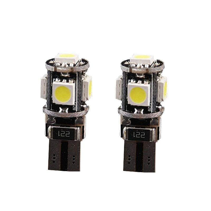 Super Bright Canbus LED Bulbs 168 175 194 2825 W5W T10 24-SMD 3014 Chipsets 6000K White - Bass Electronics