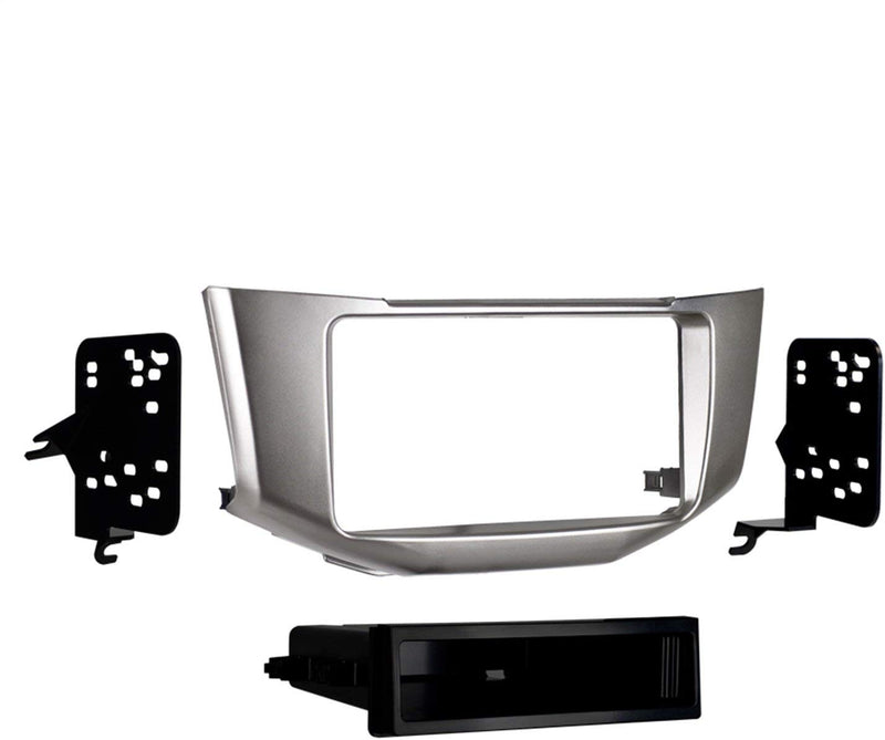 Metra 99-8159S Dash Kit Fits select 2004-09 Lexus vehicles — double-DIN or single-DIN radios (Silver) - Bass Electronics
