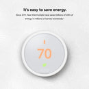 Google, T4000EF, Nest Thermostat E, Smart Thermostat, White - Bass Electronics