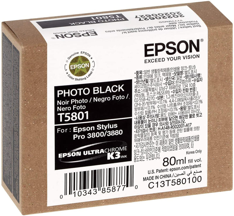 Epson UltraChrome K3 Photo Black Ink Cartridge -Photo Black -Inkjet -1 Each - Bass Electronics