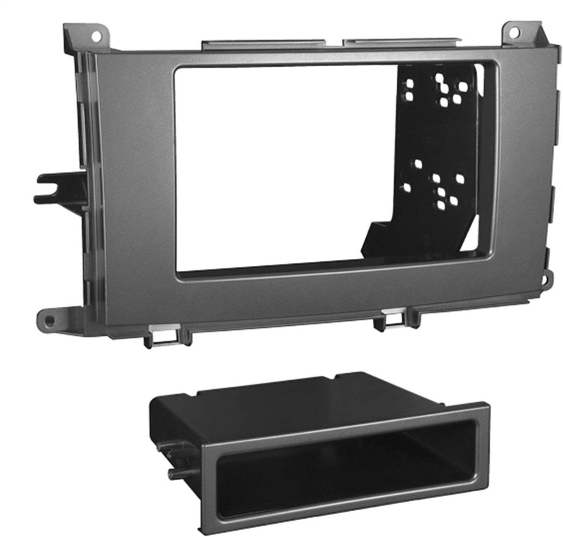 Metra 99-8229S Dash Kit Fits select 2011-up Toyota Sienna vehicles — single- or double-DIN radios (Silver) - Bass Electronics