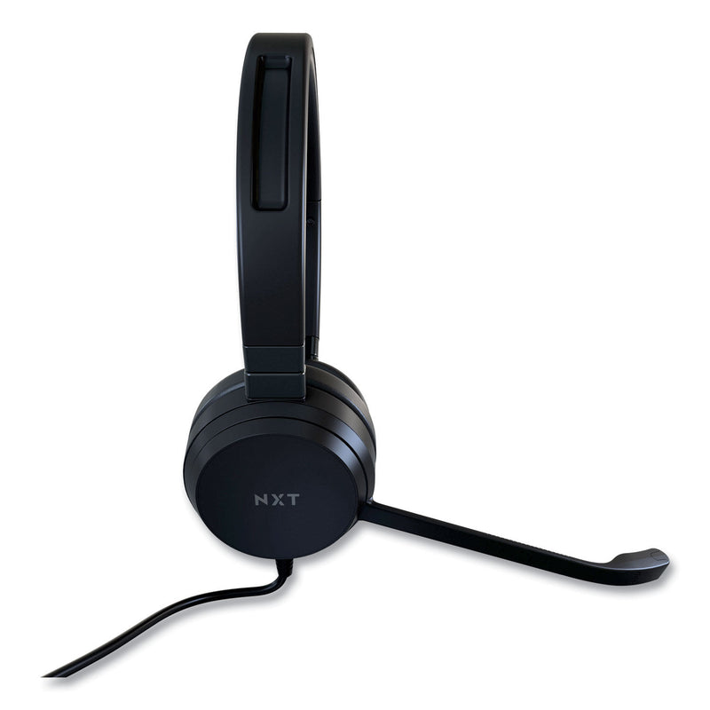 NXT Technologies UC-4000 Noise Canceling Stereo Computer Headset - Black - Bass Electronics