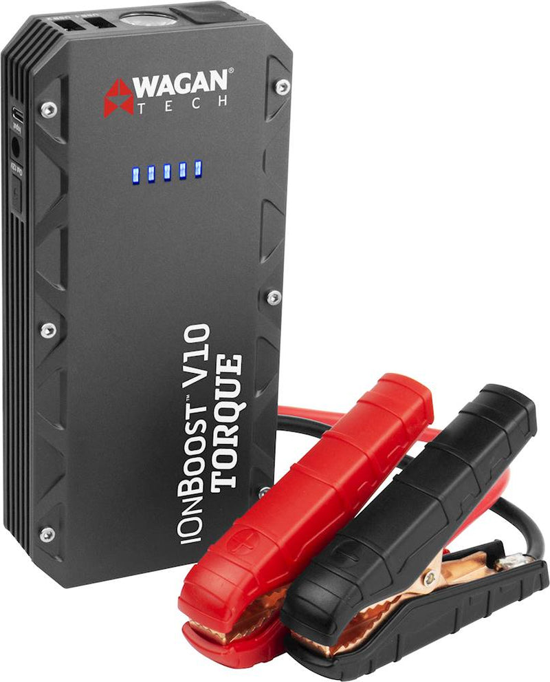 Wagan Tech - iOnBoost V10 TORQUE 12,000 mAh Portable Charger and Jump Starter - Black - Bass Electronics