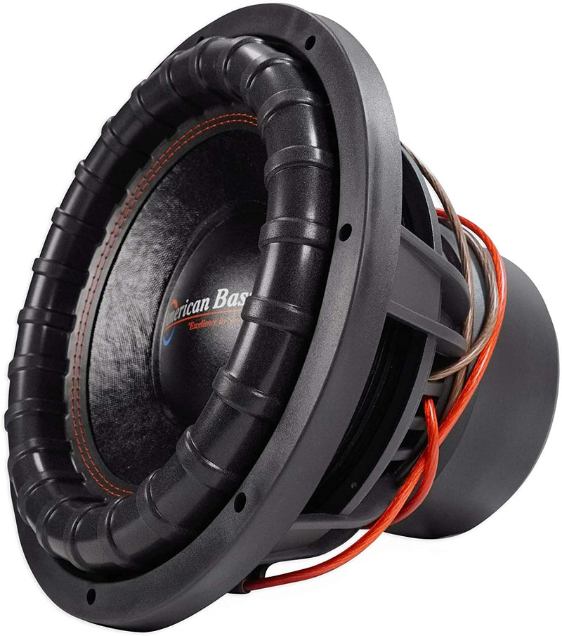 American Bass 12" Woofer 1500W RMS/3000W Max Dual 4 OHM Voice Coils - Bass Electronics
